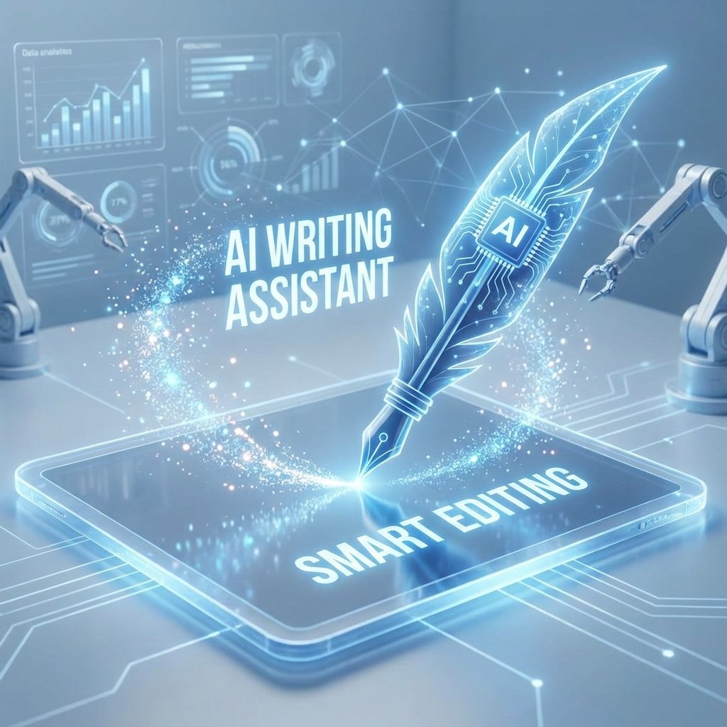 AI Writing Assistant Illustration
