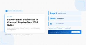SEO for Small Businesses in Chennai: Step-by-Step 2026 Guide