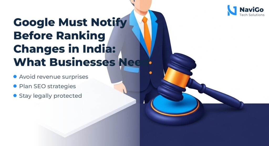 Google Must Notify Before Ranking Changes in India: What Businesses Need to Know